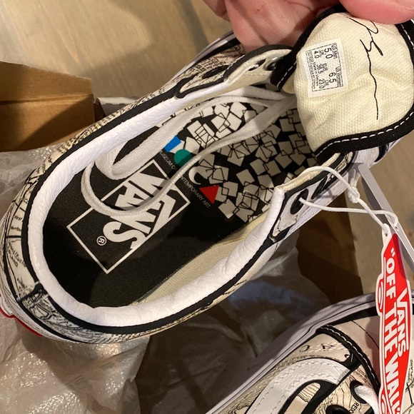 Vans Old Skool Frances Stark / Maps Lace Up Shoe Size: 5.0 Men’s 6.5 Women’s - Picture 8 of 11